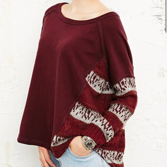 Free People Angel French Terry Panel Sweater - Picture 2 of 8